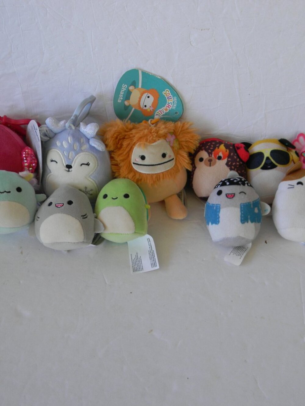 SQUISHMALLOW MINI FIGURES & 3 KEYCHAINS LOT SET BUNDLE OF 13 TOTAL